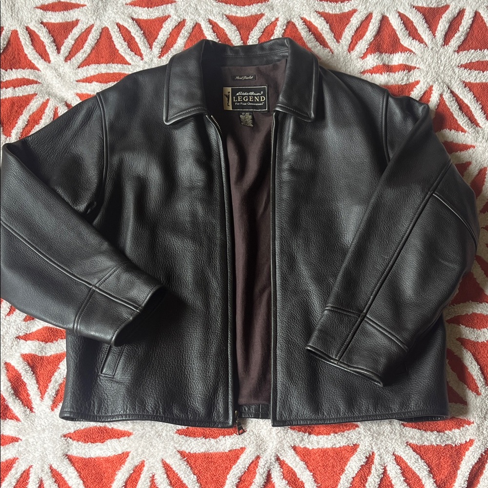 Eddie Bauer Leather Zip-Front Jacket